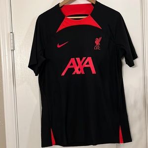 Liverpool L.F.C. AXA soccer jersey